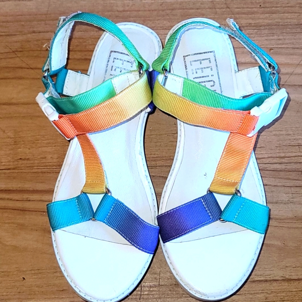 EEIGHT 🌈 rainbow 🌈 sandals size 39